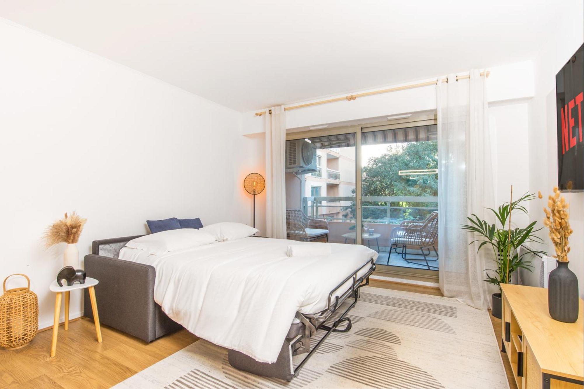Appartement Renove - Terrasse - Parking - Bm 尼斯 外观 照片