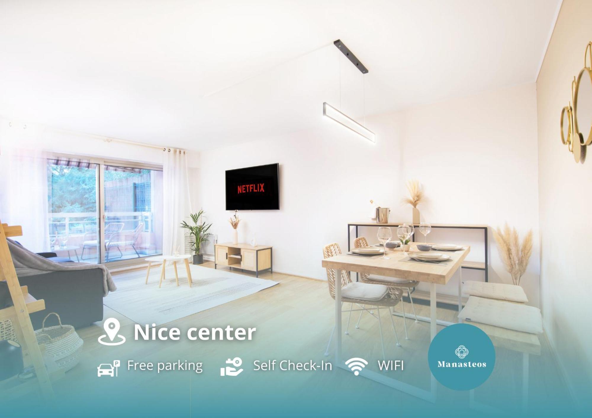 Appartement Renove - Terrasse - Parking - Bm 尼斯 外观 照片